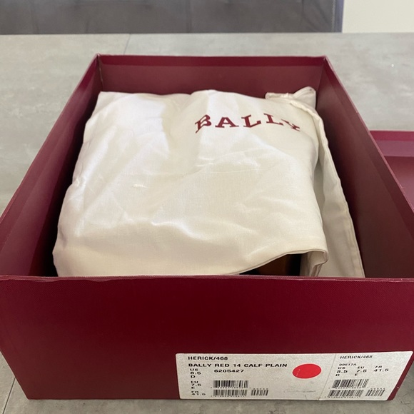 BALLY HERICK RED COLOR BLOCK PATENT LEATHER HI TOP VELCRO STRAPS LOGO SNEAKERS - Picture 2 of 8